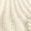Gilet court droit manches longues creme femme