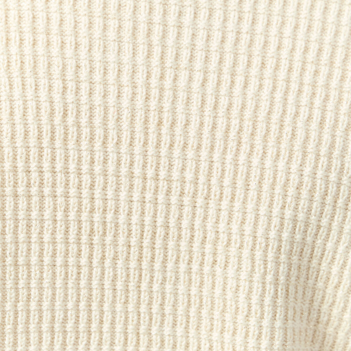 Gilet court droit manches longues creme femme
