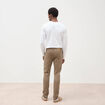 Jeans slim 5 poches sable homme
