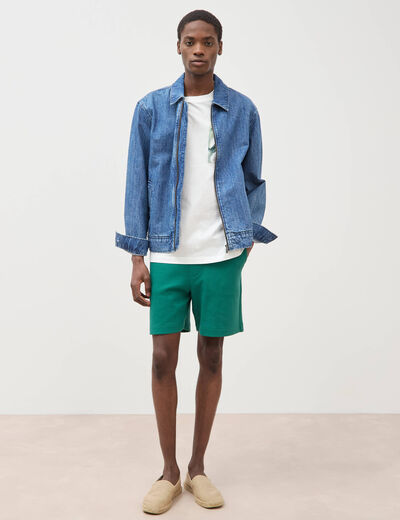 Bermuda vert &eacute;meraude homme