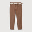 Chino coupe droite longueur 32 marron homme