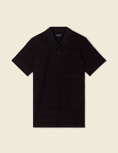 Polo manches courtes noir homme