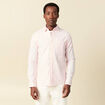 Chemise manches longues rose poudr&eacute;e homme