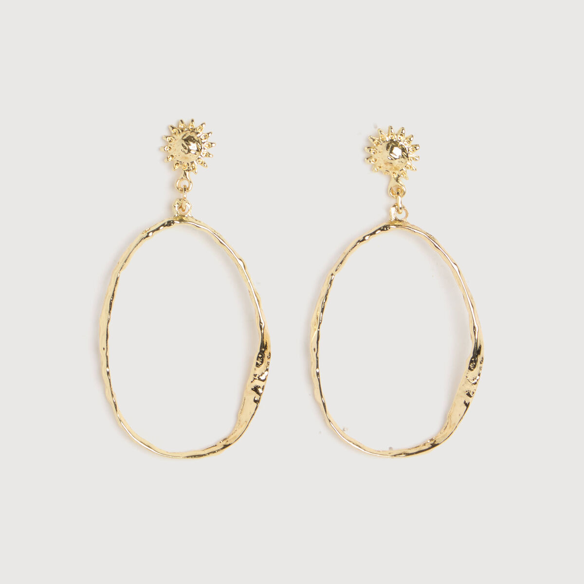 Boucles d'oreilles couleur or femme