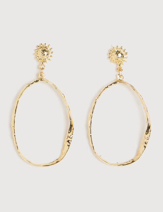 Boucles d'oreilles couleur or femme