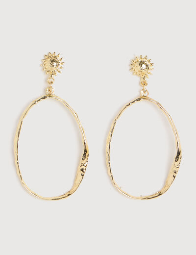 Boucles d'oreilles couleur or femme