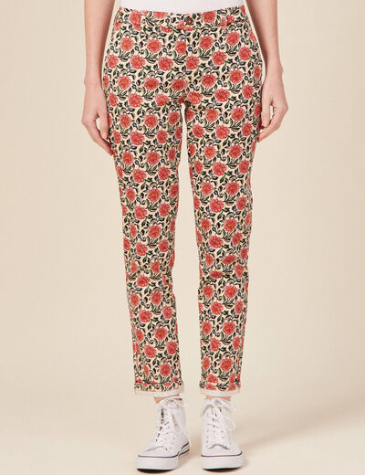 Pantalon chino Instinct ecru femme