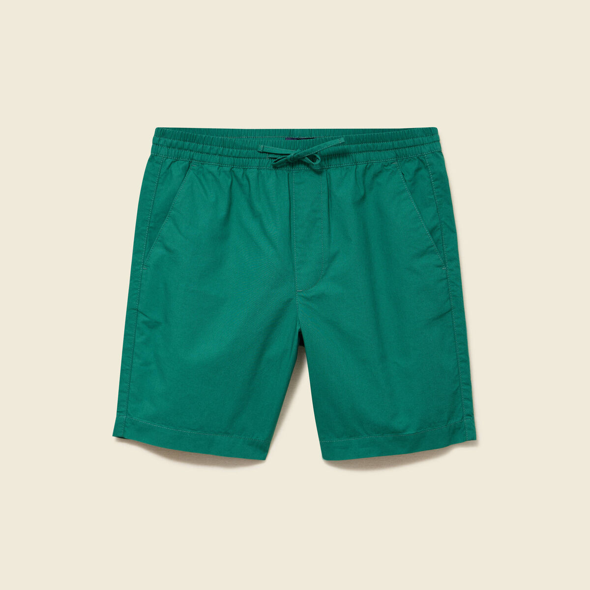 Bermuda en coton vert &eacute;meraude homme