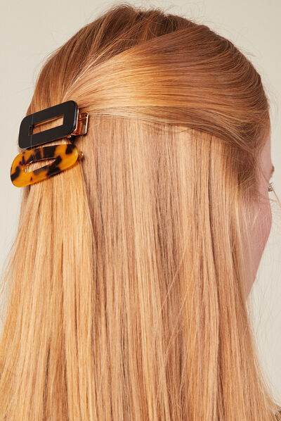 Lot 2 barrettes multicolore femme