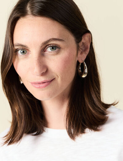Boucles d'oreilles créoles couleur or femme