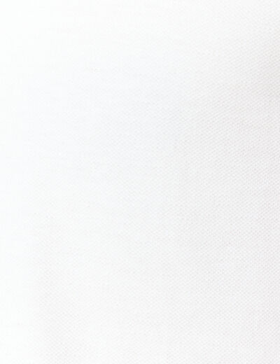 Polo manches courtes blanc homme