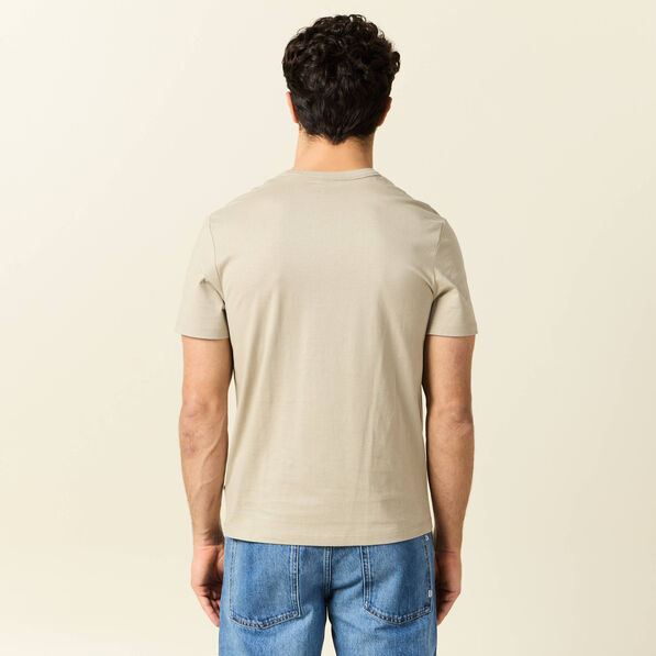T-shirt éco-responsable beige homme