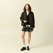 Jupe marron fonc&eacute; femme