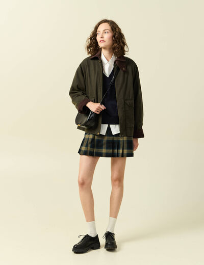 Jupe marron fonc&eacute; femme