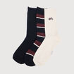 Lot de 3 paires de chaussettes hautes bleu marine homme