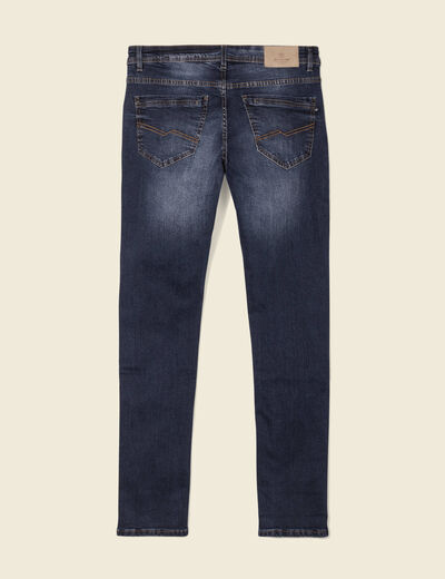 Jeans slim éco-respnsable denim brut homme