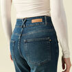 Jeans bootcut taille haute bleu femme