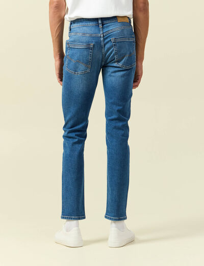 Jeans slim 5 poches longueur 32 denim stone homme