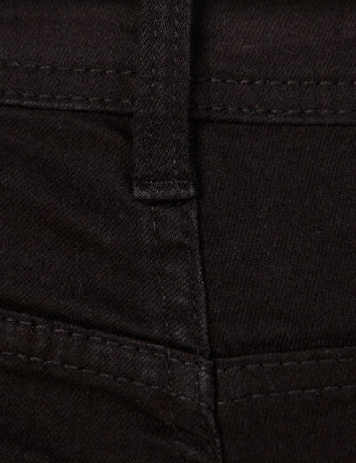 Jeans slim stretch longueur 34 denim noir homme