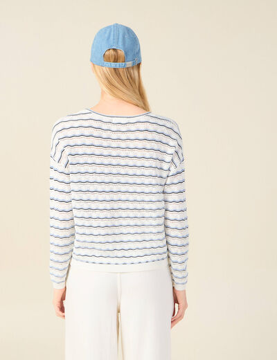 Pull éco-responsable creme femme