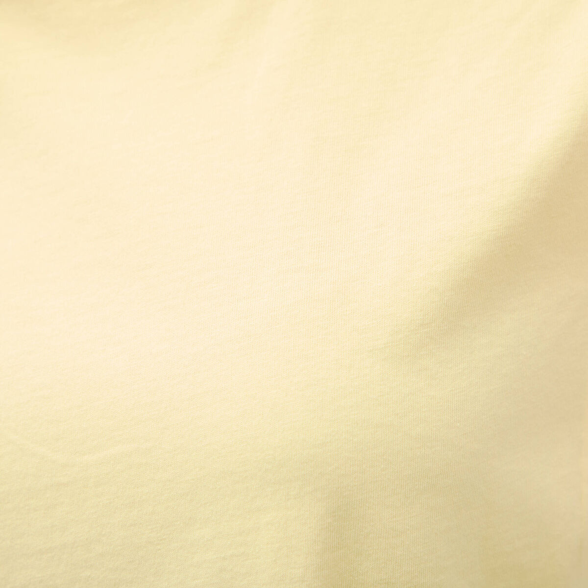 T-shirt manches courtes jaune pastel femme