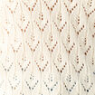 Pull manches longues ajouré creme femme