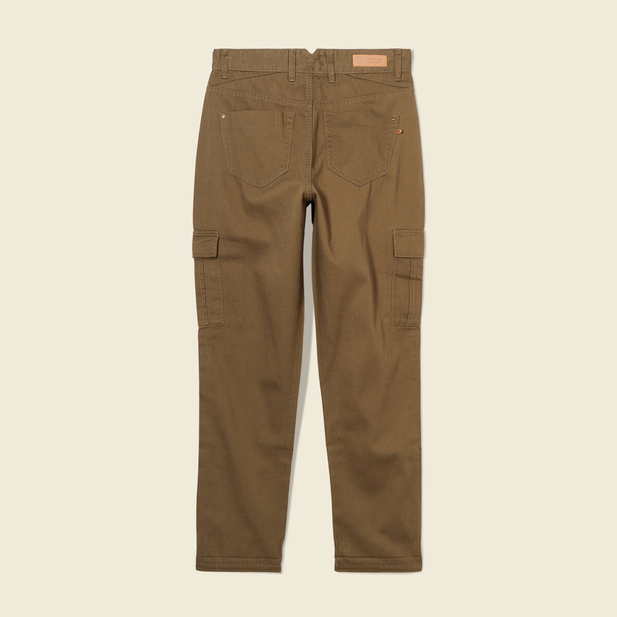Pantalon cargo vert kaki femme