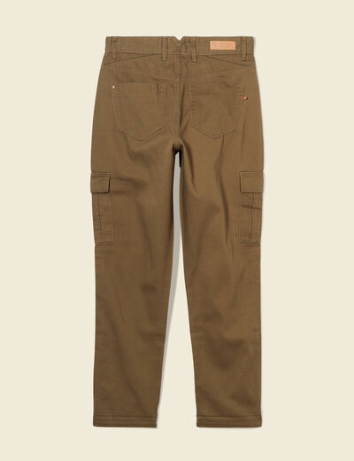 Pantalon cargo vert kaki femme