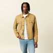 Blouson boutonné camel homme