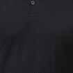 Polo droit en coton manches courtes noir homme