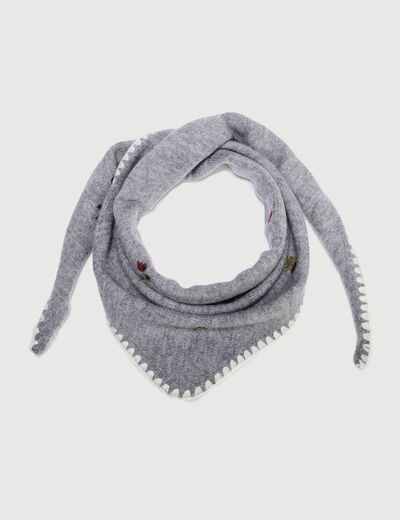 &Eacute;charpe gris clair femme