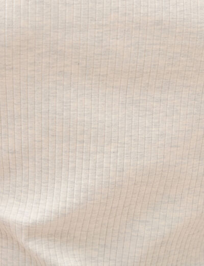 D&eacute;bardeur ajust&eacute; d&eacute;collet&eacute; sans manches beige femme