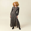 Robe manches longues noir femme