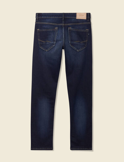 Jeans straight éco-responsable denim brut homme