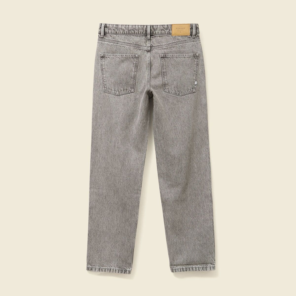 Jeans large relaxed denim gris homme