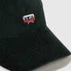 Casquette en velours de coton vert fonc&eacute; homme