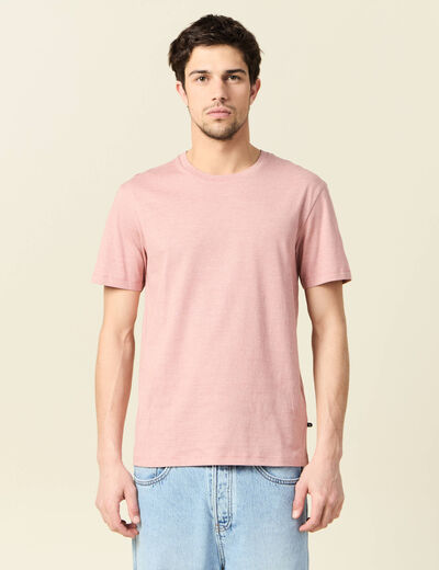 T-shirt éco-responsable vieux rose homme