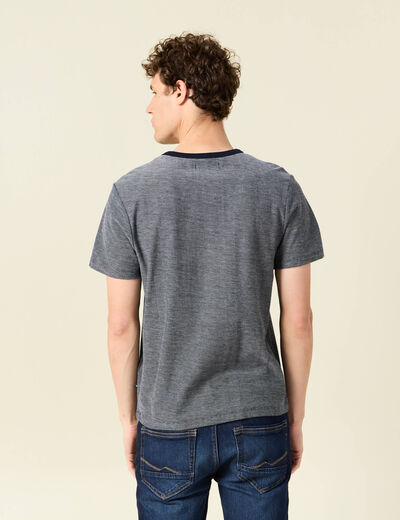 T-shirt manches courtes bleu marine homme