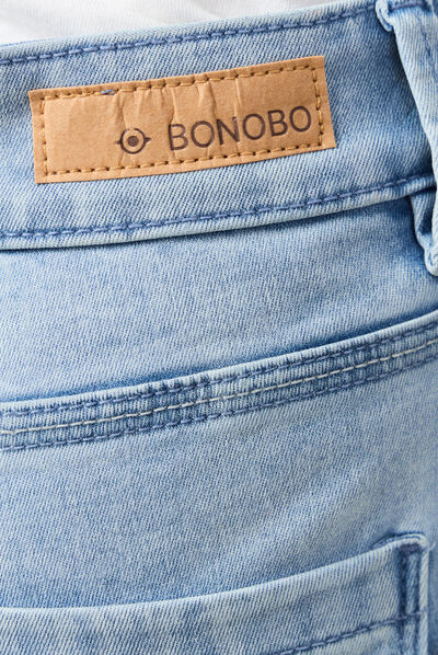 Jeans Lou - jegging denim bleach femme