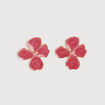 Boucles d'oreilles vieux rose femme