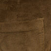 Pantalon large taille haute en velours vert olive femme