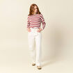 Pull manches longues vieux rose femme