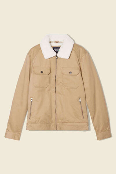 Blouson éco-responsable beige homme