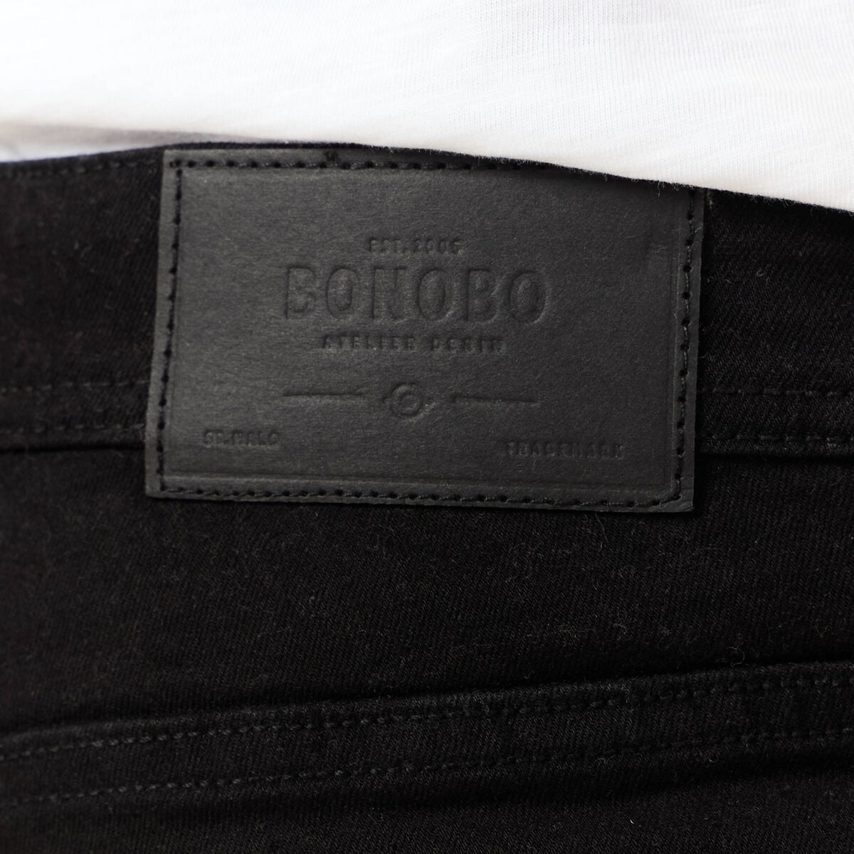 Jeans slim longueur 30 denim noir homme