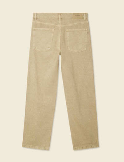 Jeans large 5 poches vert homme
