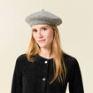 Béret gris femme