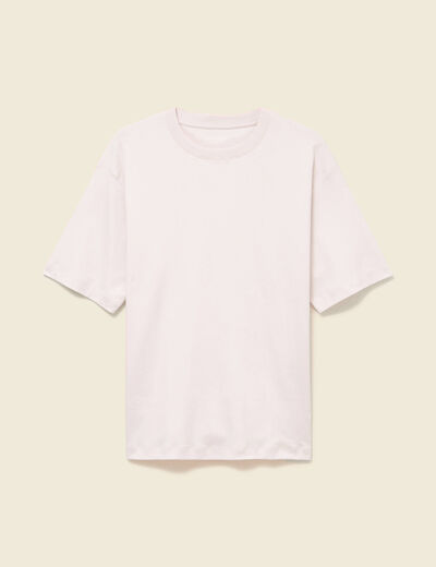 T-shirt manches courtes rose clair homme