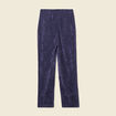 Tregging velours 7/8ème bleu marine femme