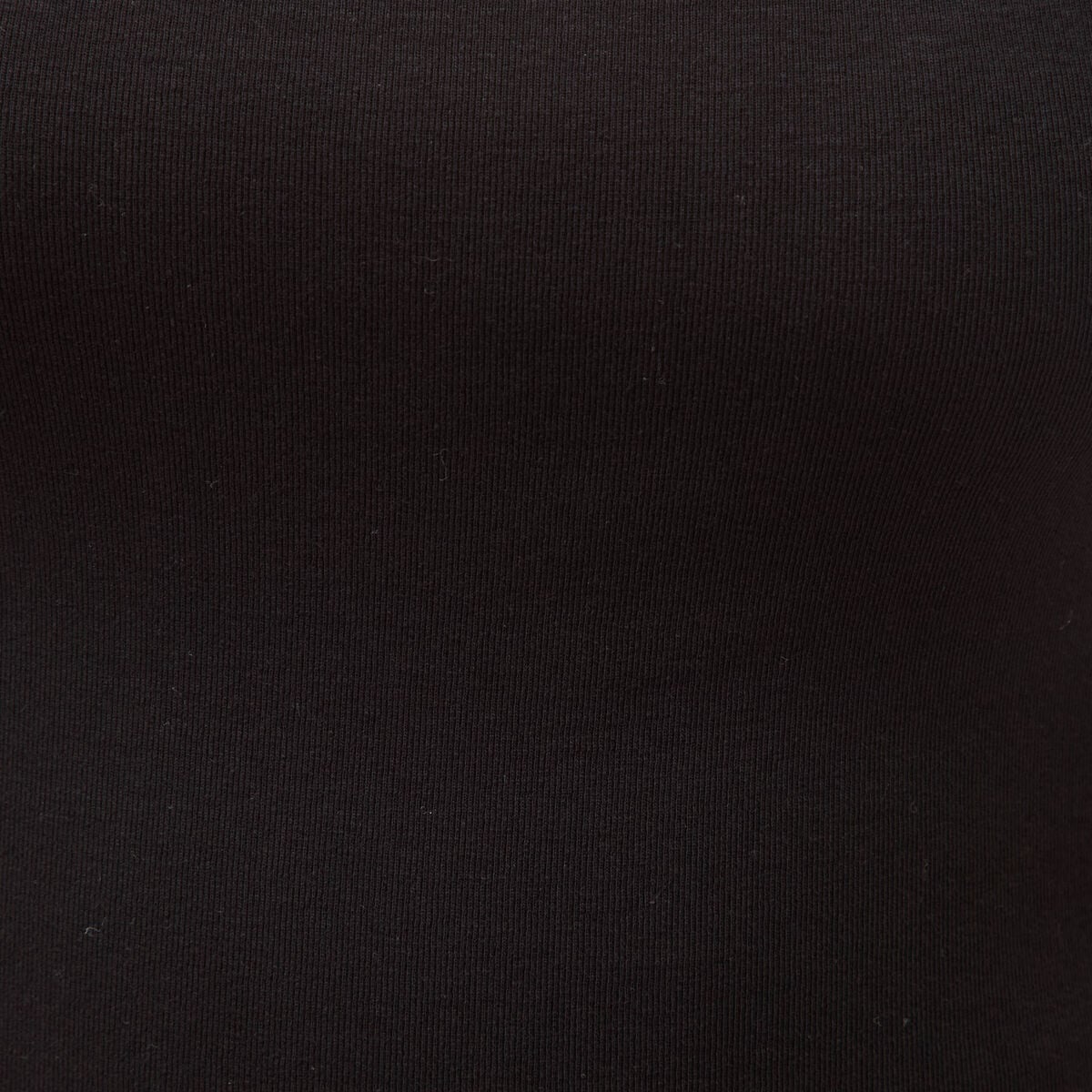 D&eacute;bardeur ajust&eacute; col carr&eacute; noir femme