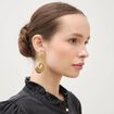 Boucles d'oreilles couleur or femme